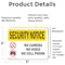 Signmission No Camera No Video No Cell Phone OSHA Security Notice Sign, Vinyl Decal, 5in W x 3.5in L, 2PK OS-2PACK-SN-D-35-L-11580 - alternate 2
